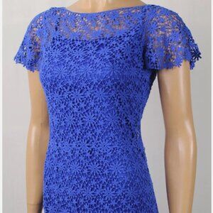 Ralph Lauren Knit Blue Short Sleeve Dress Size PM